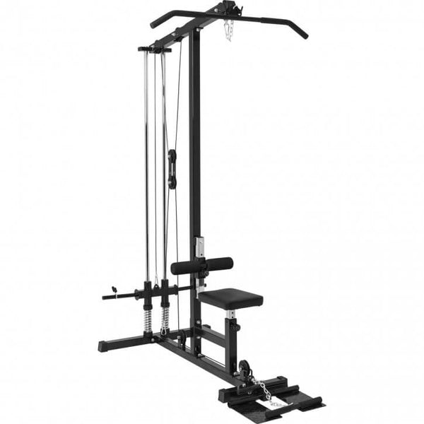 Gorilla Sports træktårn med lat pulldown og justerbart sæde